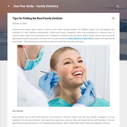Tips for Finding the Best Family Dentists