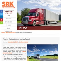 Tips for Better Focus on the Road