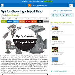 Tips for Choosing a Tripod Head