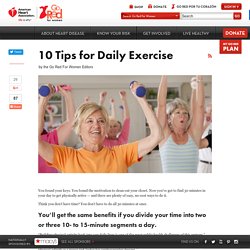 10 Tips for Daily Exercise