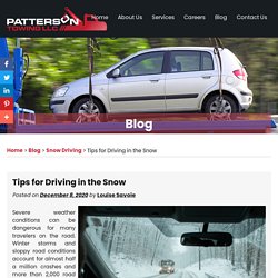 Tips for Driving in the Snow