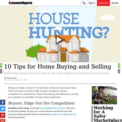 10 Tips for Home Buying and Selling