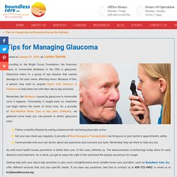 Tips for Managing Glaucoma