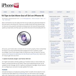 10 Tips to Get More Out of Siri on iPhone 4S