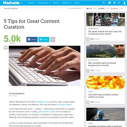 5 Tips for Great Content Curation