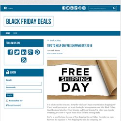 Tips To Help On Free Shippmg Day 2018