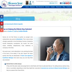 Tips on Helping the Elderly Stay Hydrated