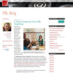 5 Tips to Improve Your PBL Teaching