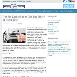 Tips For Keeping Your Drinking Water At Home Safe