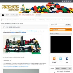 Tips for Lego GBC making