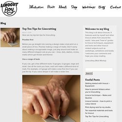 Top Ten Tips for Linocutting - LinocutBoy