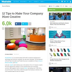 12 Tips to Make Your Company More Creative