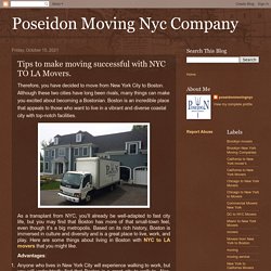 Tips to make moving successful with NYC TO LA Movers.