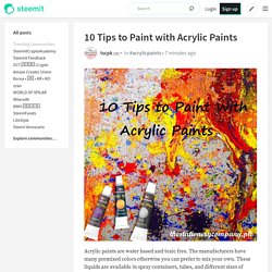 10 Tips to Paint with Acrylic Paints