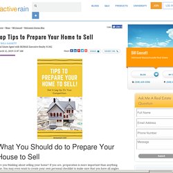 Top Tips to Prepare Your Home to Sell