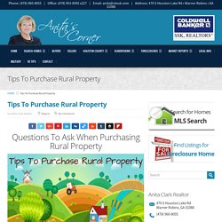 Tips To Purchase Rural Property