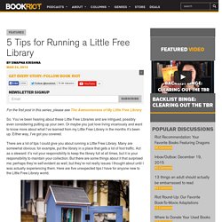 5 Tips for Running a Little Free Library