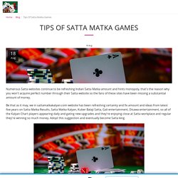 Play Satta Matka Games