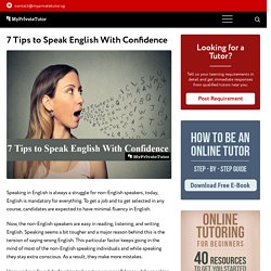 7 Tips to Speak English With Confidence