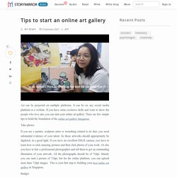 Tips to start an online art gallery