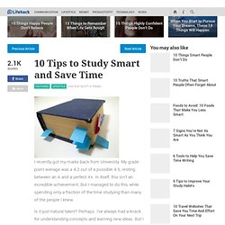 10 Tips to Study Smart and Save Time