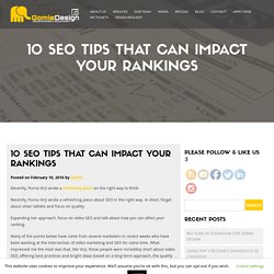 10 SEO Tips That Can Impact Your Rankings