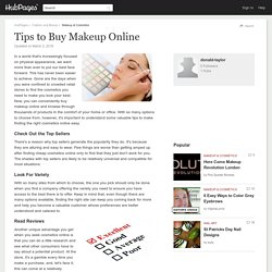Tips to Buy Makeup Online