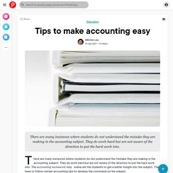 Tips to make accounting easy