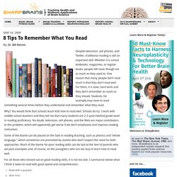 8 Tips To Remember What You Read
