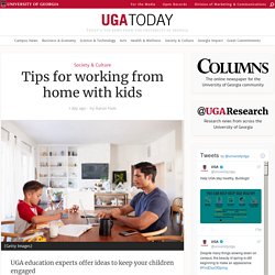 Tips for working from home with kids