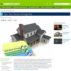 Tips: Your Home's Energy Use