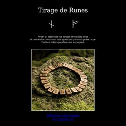 Tirage de Runes gratuit