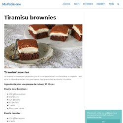 Tiramisu brownies