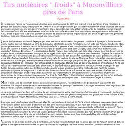 "tirs froids" à Moronvilliers