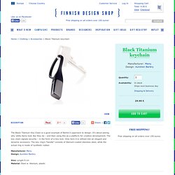 Black Titanium keychain - Accessories - Clothing