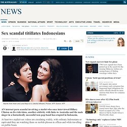 Sex scandal titillates Indonesians