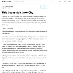 Title Loans Salt Lake City