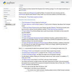 TkInter - PythonInfo Wiki