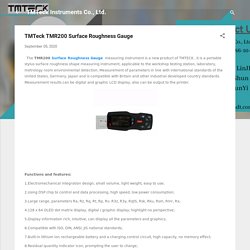 TMTeck TMR200 Surface Roughness Gauge