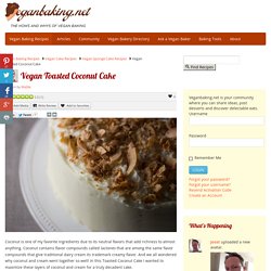 Vegan Toasted Coconut Cake