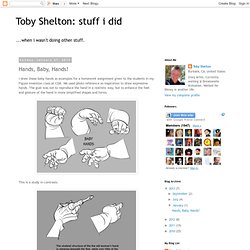 Toby Shelton: stuff i did: Hands, Baby, Hands!