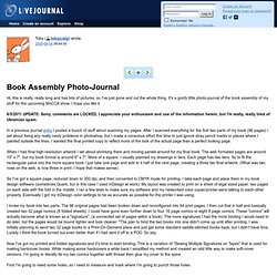 tobycraig: Book Assembly Photo-Journal