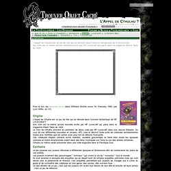 Toc - Trouver Objet Caché - Cthulhu & Lovecraft