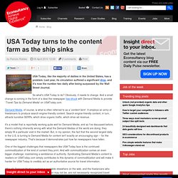 USA Today turns to the content farm as the ship sinks