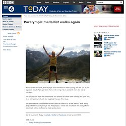 Paralympic medallist walks again