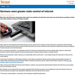 Germans want greater state control of internet - The Local