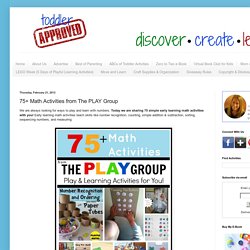 75+ Math Activities from The PLAY Group