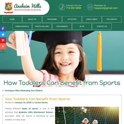 How Toddlers Can Benefit from Sports
