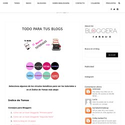 TODO PARA TUS BLOGS - @BeBloggera