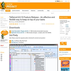 ToDoList 5.9 Beta Release - A simple but effective way to keep on top of your tasks. Free source code and programming help